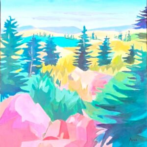 Pink forest